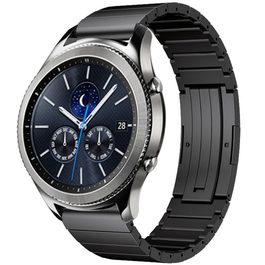 For Samsung Gear S3 Classic One Bead Titanium Alloy Watch Band(Black) - Watch Bands by PMC Jewellery | Online Shopping South Africa | PMC Jewellery