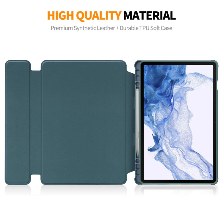 For Samsung Galaxy Tab S9 ENKAY 360 Degree Rotation Leather TPU Smart Case with Wireless Keyboard(Dark Blue) - Galaxy Tab S9 Cases by ENKAY | Online Shopping South Africa | PMC Jewellery | Buy Now Pay Later Mobicred