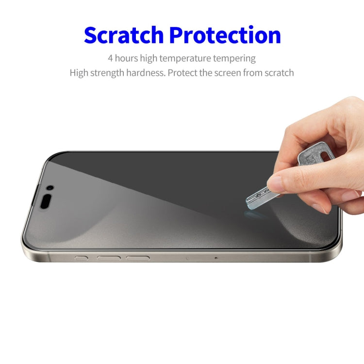 For iPhone 16 Pro Max 2pcs ENKAY Hat-Prince 28° Anti-peeping Tempered Glass Protector Full Screen Film - iPhone 16 Pro Max Tempered Glass by ENKAY | Online Shopping South Africa | PMC Jewellery | Buy Now Pay Later Mobicred