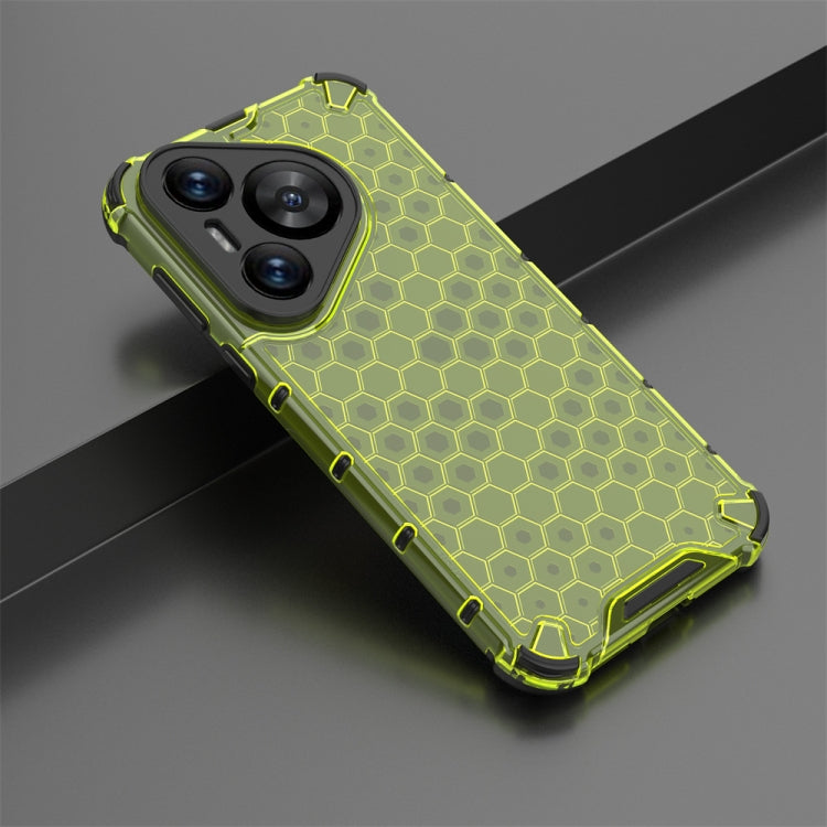 For Huawei Pura 70 Shockproof Honeycomb Phone Case(Green) - Huawei Cases by PMC Jewellery | Online Shopping South Africa | PMC Jewellery | Buy Now Pay Later Mobicred