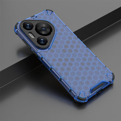 For Huawei Pura 70 Pro+ Shockproof Honeycomb Phone Case(Blue) - Huawei Cases by PMC Jewellery | Online Shopping South Africa | PMC Jewellery | Buy Now Pay Later Mobicred