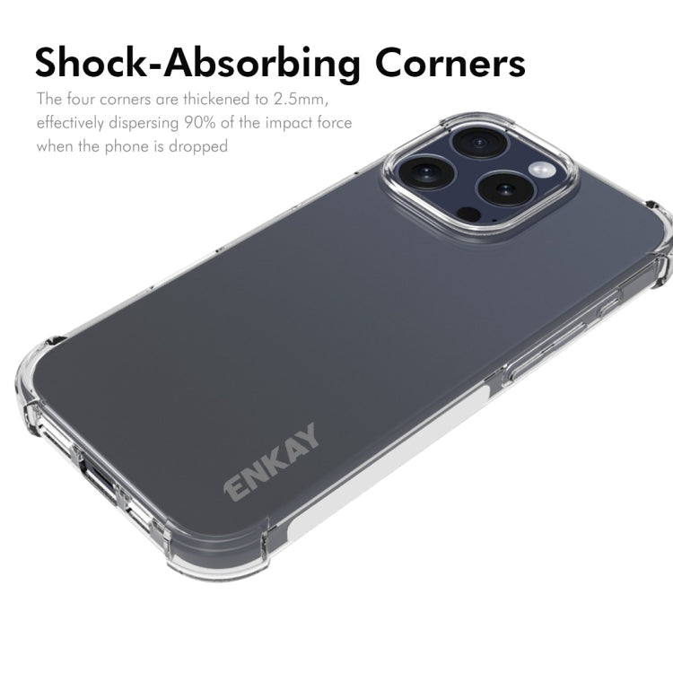 For iPhone 16 Pro Max ENKAY Hat-Prince Transparent TPU Shockproof Phone Case - iPhone 16 Pro Max Cases by ENKAY | Online Shopping South Africa | PMC Jewellery | Buy Now Pay Later Mobicred