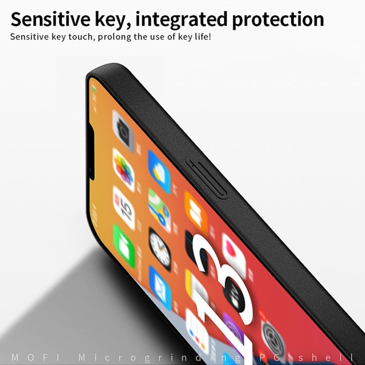 For iPhone 15 MOFI Fandun Series Frosted PC Ultra-thin All-inclusive Phone Case(Blue) - iPhone 15 Cases by MOFI | Online Shopping South Africa | PMC TechLife