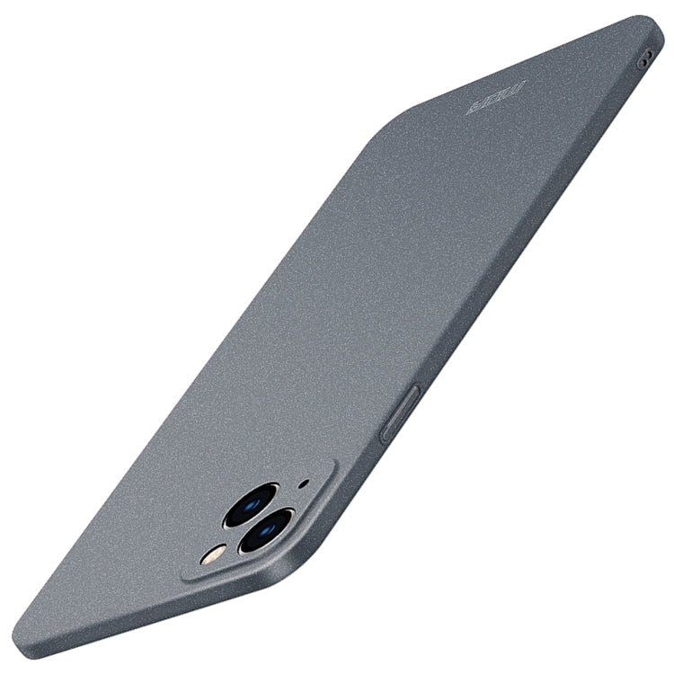 For iPhone 15 MOFI Fandun Series Frosted PC Ultra-thin All-inclusive Phone Case(Gray) - iPhone 15 Cases by MOFI | Online Shopping South Africa | PMC TechLife