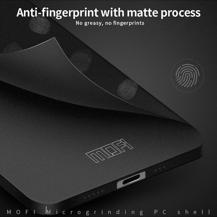 For iPhone 15 MOFI Fandun Series Frosted PC Ultra-thin All-inclusive Phone Case(Gray) - iPhone 15 Cases by MOFI | Online Shopping South Africa | PMC TechLife