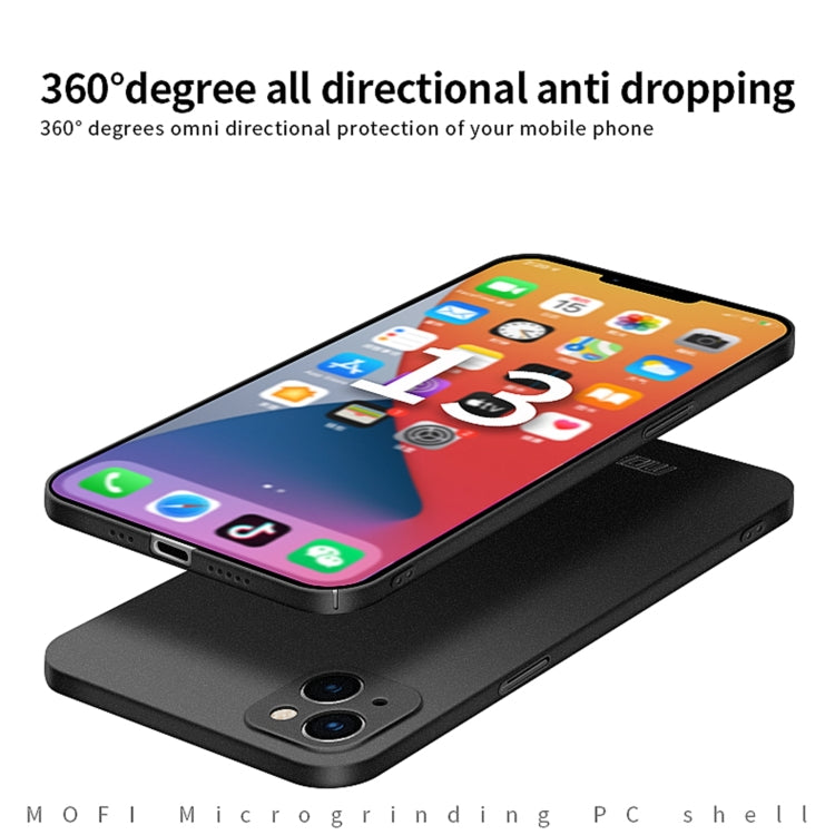 For iPhone 15 MOFI Fandun Series Frosted PC Ultra-thin All-inclusive Phone Case(Gray) - iPhone 15 Cases by MOFI | Online Shopping South Africa | PMC TechLife
