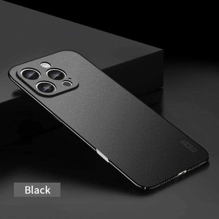 For iPhone 16 Pro MOFI Fandun Series Frosted PC Ultra-thin All-inclusive Phone Case(Black) - iPhone 16 Pro Cases by MOFI | Online Shopping South Africa | PMC Jewellery | Buy Now Pay Later Mobicred