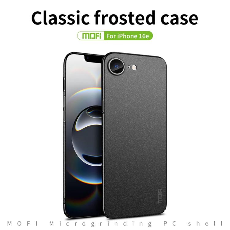 For iPhone 16e MOFI Fandun Series Frosted PC Ultra-thin All-inclusive Phone Case(Gray) - free shipping - PMc TechLife - Order now!