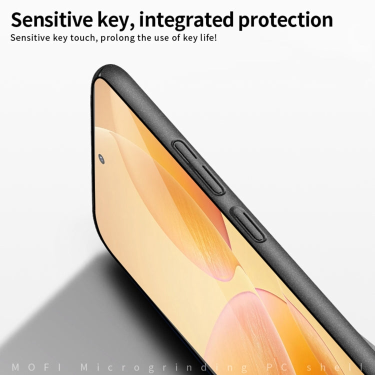 For Xiaomi Redmi K70 / K70 Pro MOFI Fandun Series Frosted PC Ultra-thin All-inclusive Phone Case(Black) - K70 Pro Cases by MOFI | Online Shopping South Africa | PMC Jewellery | Buy Now Pay Later Mobicred