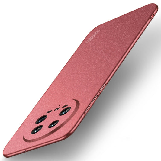 For Xiaomi 14 Ultra MOFI Fandun Series Frosted PC Ultra-thin All-inclusive Phone Case(Red) - 14 Ultra Cases by MOFI | Online Shopping South Africa | PMC Jewellery