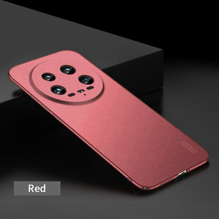 For Xiaomi 14 Ultra MOFI Fandun Series Frosted PC Ultra-thin All-inclusive Phone Case(Red) - 14 Ultra Cases by MOFI | Online Shopping South Africa | PMC TechLife | Buy Now Pay Later Mobicred
