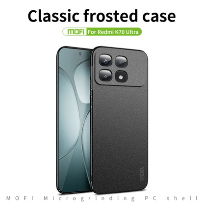 For Xiaomi Redmi K70 Ultra MOFI Fandun Series Frosted PC Ultra-thin All-inclusive Phone Case(Black) - Xiaomi Cases by MOFI | Online Shopping South Africa | PMC Jewellery | Buy Now Pay Later Mobicred