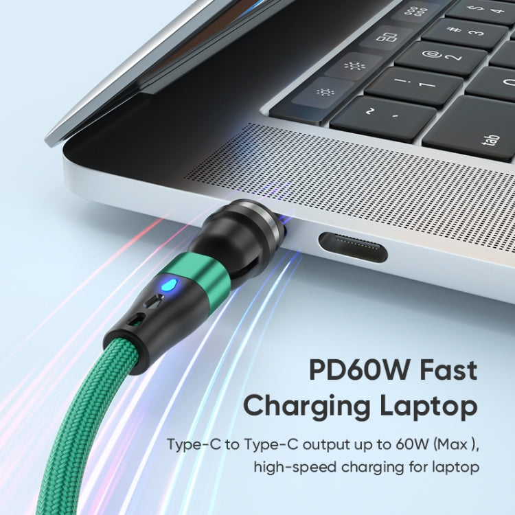 ENKAY PD60W Type-C to Type-C / 8 Pin / Micro USB Magnetic 540 Degrees Rotating Fast Charging Cable, Length:2m(Red) - Charging Cable & Head by ENKAY | Online Shopping South Africa | PMC Jewellery | Buy Now Pay Later Mobicred