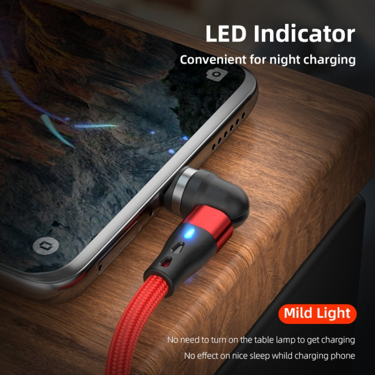 ENKAY 3 in 1 3A USB to Type-C / 8 Pin / Micro USB Magnetic 540 Degrees Rotating Fast Charging Cable, Length:1m(Green) - Charging Cable & Head by ENKAY | Online Shopping South Africa | PMC Jewellery | Buy Now Pay Later Mobicred
