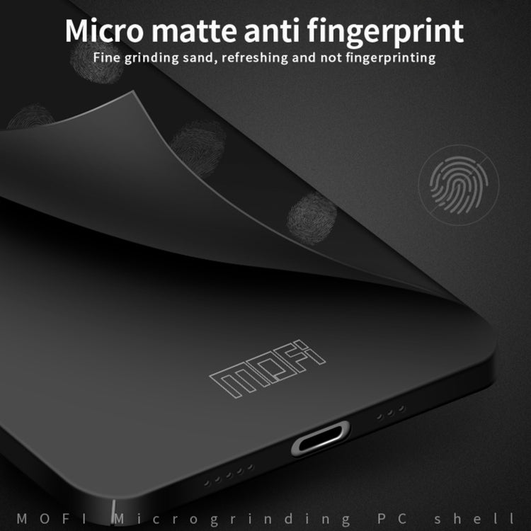For iPhone 15 MOFI Frosted PC Ultra-thin Hard Phone Case(Black) - iPhone 15 Cases by MOFI | Online Shopping South Africa | PMC TechLife | Buy Now Pay Later Mobicred