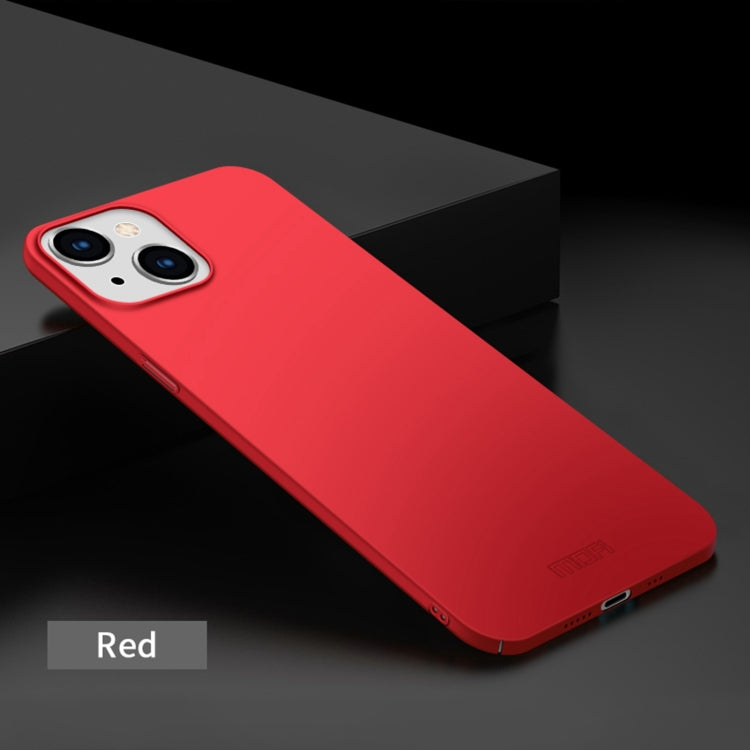 For iPhone 15 Pro MOFI Frosted PC Ultra-thin Hard Phone Case(Red) - iPhone 15 Pro Cases by MOFI | Online Shopping South Africa | PMC TechLife | Buy Now Pay Later Mobicred