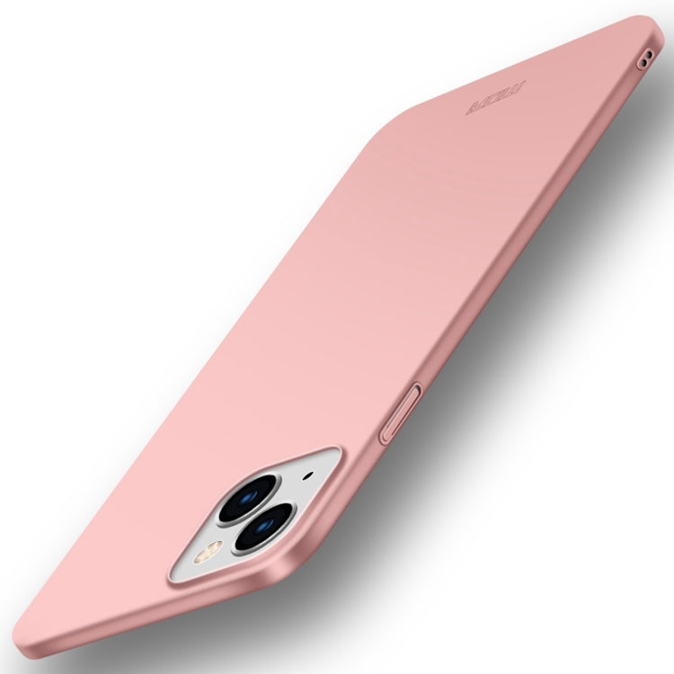 For iPhone 15 Pro MOFI Frosted PC Ultra-thin Hard Phone Case(Rose Gold) - iPhone 15 Pro Cases by MOFI | Online Shopping South Africa | PMC TechLife | Buy Now Pay Later Mobicred