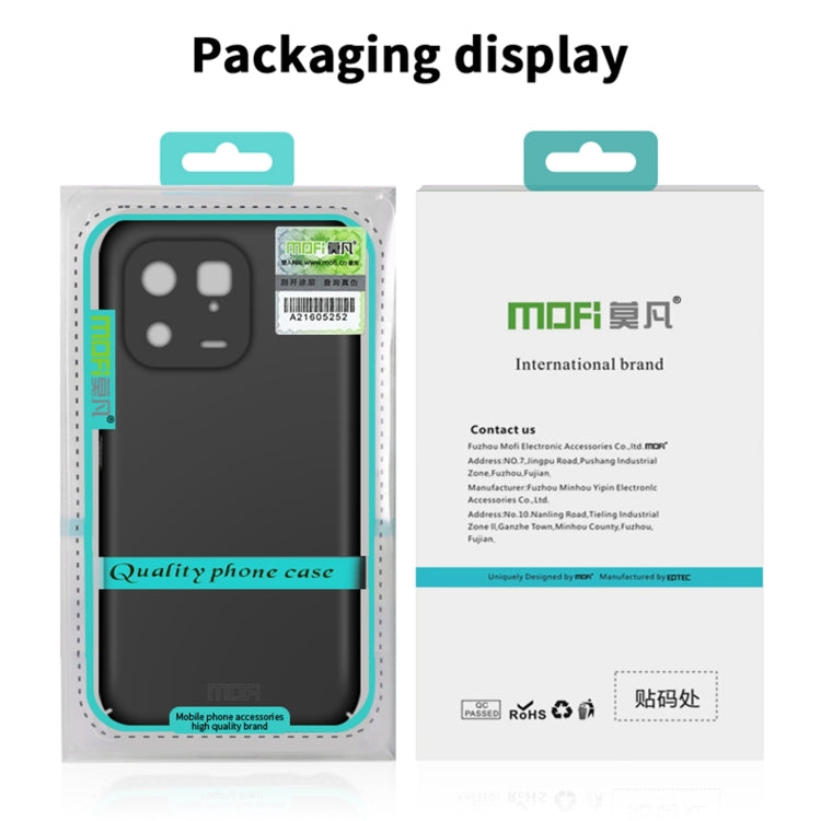For iPhone 15 MOFI Frosted PC Ultra-thin Hard Phone Case(Blue) - iPhone 15 Cases by MOFI | Online Shopping South Africa | PMC TechLife | Buy Now Pay Later Mobicred
