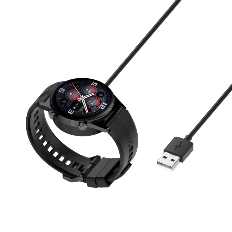 For Honor Watch GS3 TMA-L19 Integrated Mmagnetic Suction Watch Charging Cable, Length: 1m(Black) - Charger by PMC Jewellery | Online Shopping South Africa | PMC Jewellery | Buy Now Pay Later Mobicred