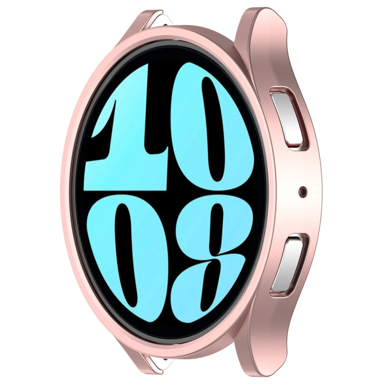 For Samsung Galaxy Watch 6 40mm Half Coverage Hollow PC Watch Protective Case(Rose Gold) - Watch Cases by PMC Jewellery | Online Shopping South Africa | PMC Jewellery