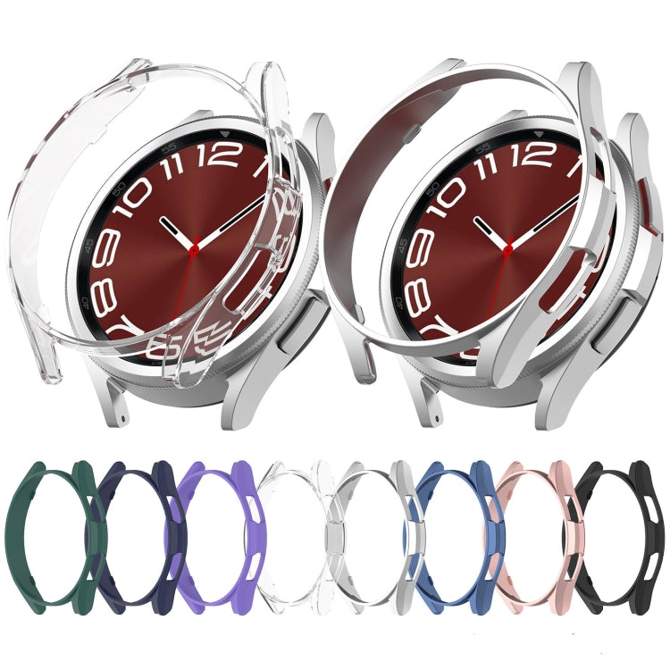 For Samsung Galaxy Watch 6 40mm Half Coverage Hollow PC Watch Protective Case(Rose Gold) - Watch Cases by PMC TechLife | Online Shopping South Africa | PMC TechLife