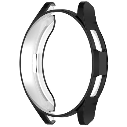 For Samsung Galaxy Watch6 Classic 43mm Electroplated TPU Half Pack Hollow Watch Protective Case(Black) - Watch Cases by PMC Jewellery | Online Shopping South Africa | PMC Jewellery