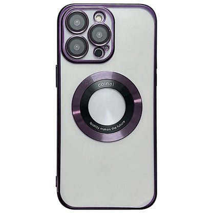 For iPhone 13 Pro Max Magsafe Electroplating TPU Phone Case(Purple) - iPhone 13 Pro Max Cases by PMC Jewellery | Online Shopping South Africa | PMC Jewellery