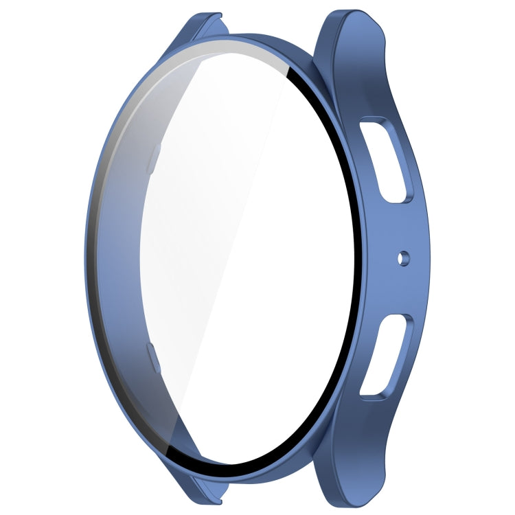 For Samsung Galaxy Watch6 40mm PC + Tempered Film Integrated Watch Protective Case(Midnight Blue) - Watch Cases by PMC TechLife | Online Shopping South Africa | PMC TechLife
