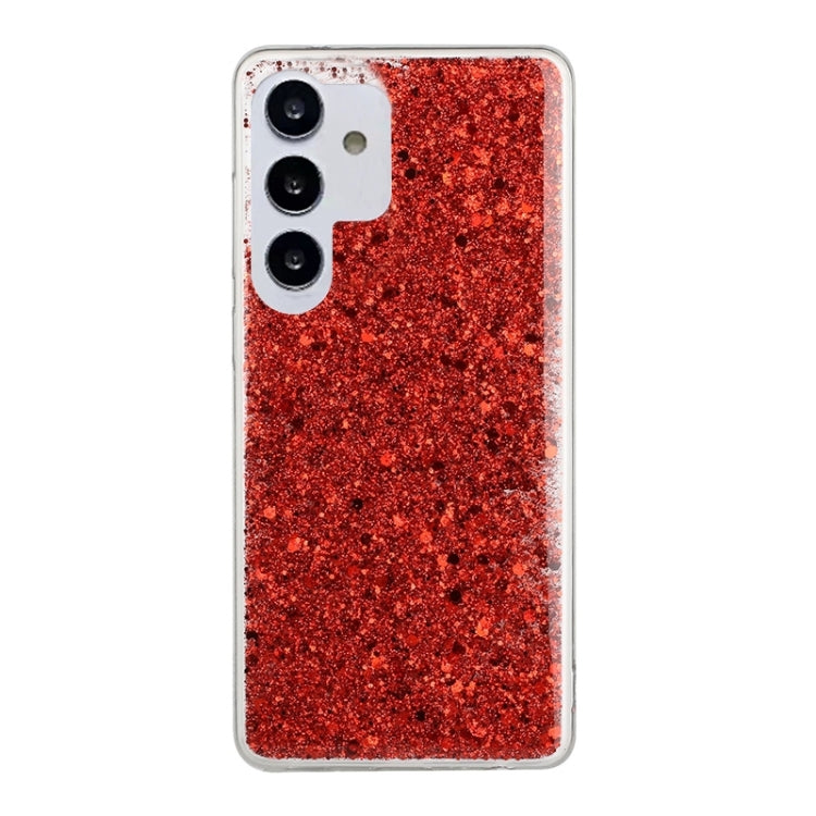 For Samsung Galaxy S25 Ultra 5G Glitter Sequins Epoxy TPU Phone Case(Red) - Galaxy S25 Ultra 5G Cases by PMC Jewellery | Online Shopping South Africa | PMC Jewellery | Buy Now Pay Later Mobicred