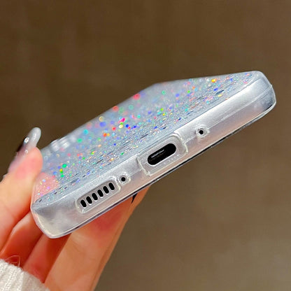 For Samsung Galaxy S24 Ultra 5G Glitter Sequins Epoxy TPU Phone Case(Silver) - Galaxy S24 Ultra 5G Cases by PMC Jewellery | Online Shopping South Africa | PMC Jewellery