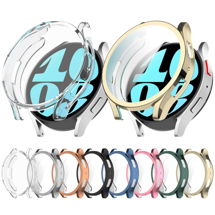For Samsung Galaxy Watch6 44mm Full Coverage TPU Electroplated Watch Protective Case(Rose Gold) - Watch Cases by PMC TechLife | Online Shopping South Africa | PMC TechLife