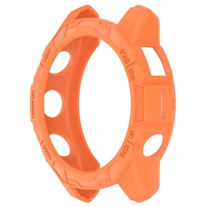 For Garmin Epix Pro 47mm / Fenix 7 / 7 Pro Armored TPU Half Wrapped Watch Protective Case(Orange) - Watch Cases by PMC Jewellery | Online Shopping South Africa | PMC Jewellery