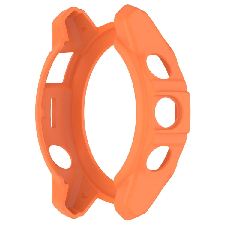 For Garmin Epix Pro 47mm / Fenix 7 / 7 Pro Armored TPU Half Wrapped Watch Protective Case(Orange) - Watch Cases by PMC TechLife | Online Shopping South Africa | PMC TechLife