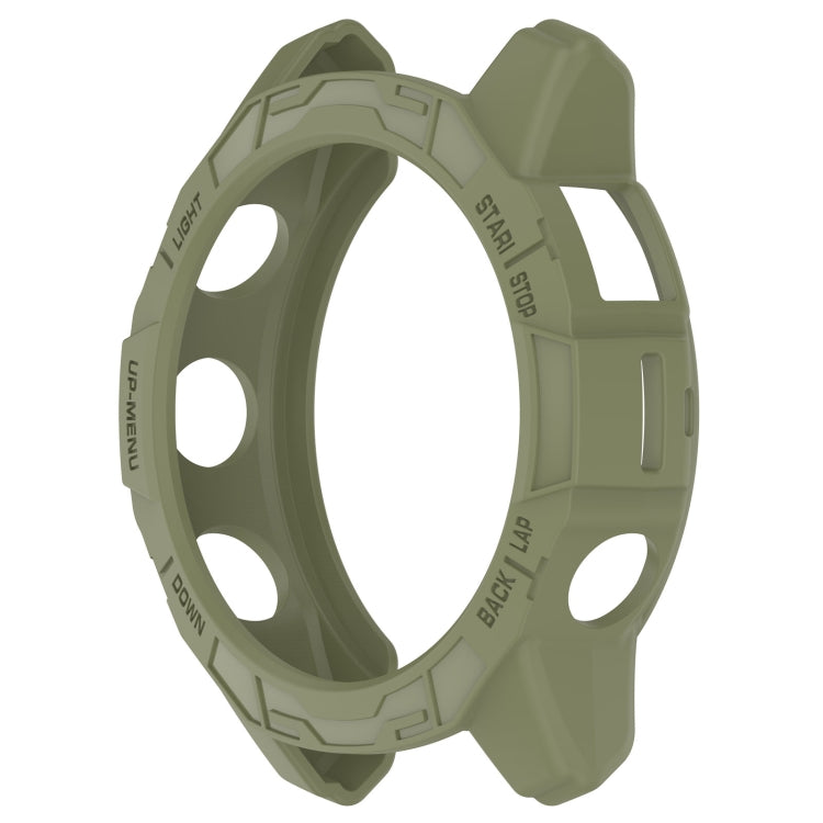 For Garmin Epix Pro / Epix Pro Gen 2 47mm / Fenix 7 / 7 Pro Armored TPU Half Wrapped Watch Protective Case(Green) - free shipping - PMC TechLife - Order now!