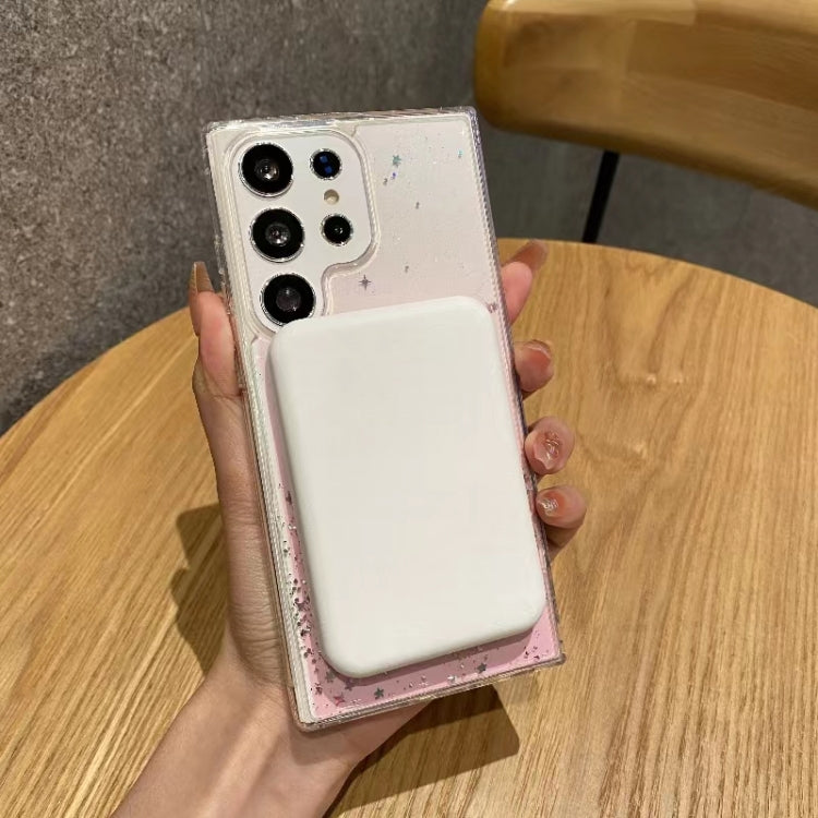 For Samsung Galaxy S22 5G Magsafe Glitter TPU Phone Protective Case(White) - Galaxy S22 5G Cases by PMC TechLife | Online Shopping South Africa | PMC TechLife