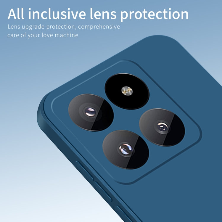 For Xiaomi 14 Pro PINWUYO Sense Series Liquid Silicone TPU Phone Case(Blue) - 14 Pro Cases by PINWUYO | Online Shopping South Africa | PMC Jewellery | Buy Now Pay Later Mobicred