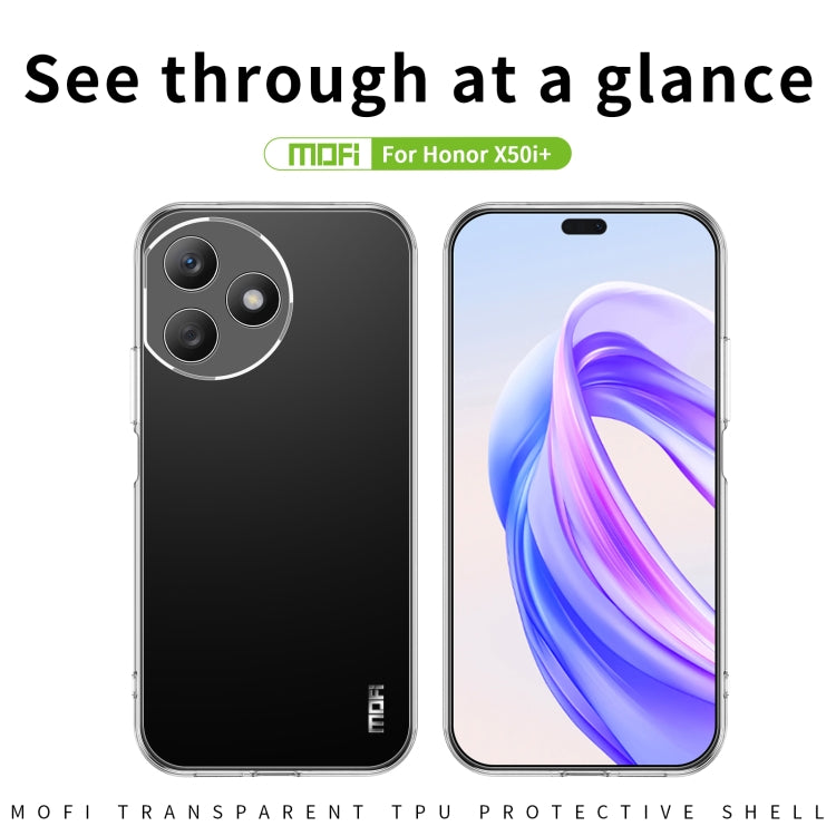 For Honor X50i Pro / X50i+ MOFI Ming Series Ultra-thin TPU Phone Case(Transparent) - Honor Cases by MOFI | Online Shopping South Africa | PMC Jewellery