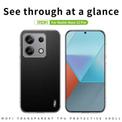 For Xiaomi Redmi Note 13 Pro MOFI Ming Series Ultra-thin TPU Phone Case(Transparent) - Note 13 Pro Cases by MOFI | Online Shopping South Africa | PMC Jewellery