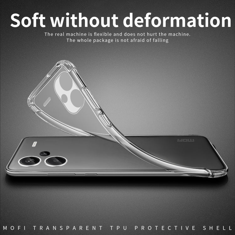 For Xiaomi Redmi Note 13 Pro+ MOFI Ming Series Ultra-thin TPU Phone Case(Transparent) - Note 13 Pro+ Cases by MOFI | Online Shopping South Africa | PMC Jewellery