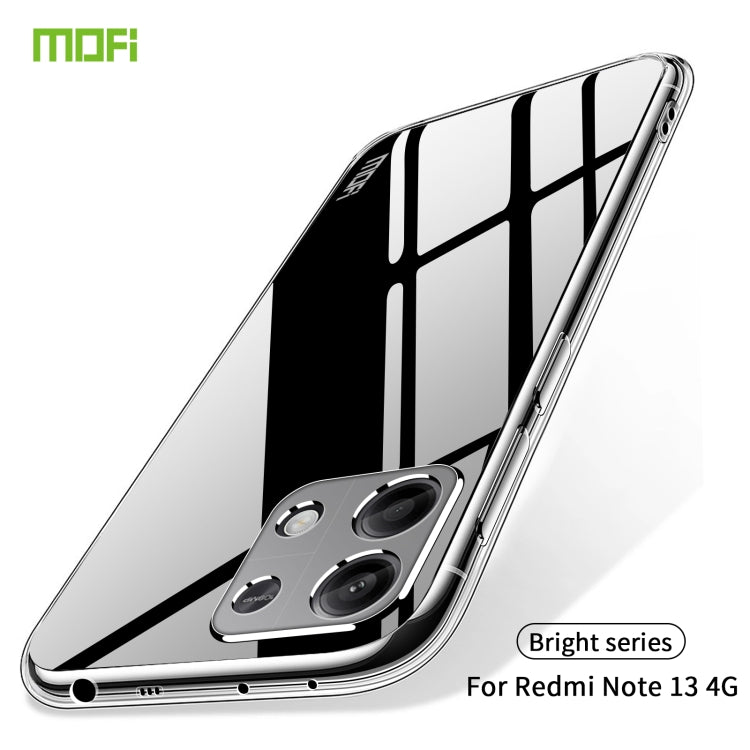 For Xiaomi Redmi Note 13 4G MOFI Ming Series Ultra-thin TPU Phone Case(Transparent) - Note 13 Cases by MOFI | Online Shopping South Africa | PMC Jewellery