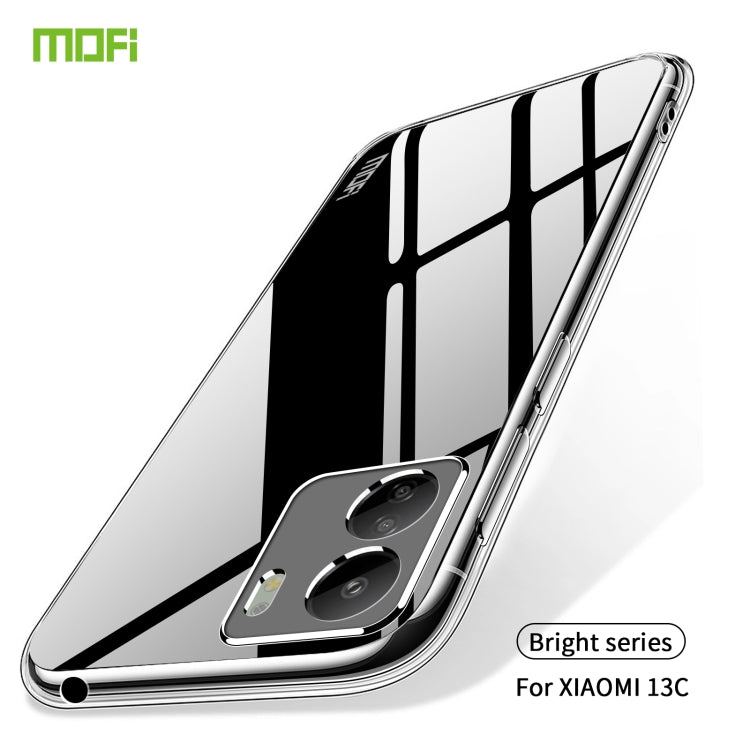 For Xiaomi Redmi 13C MOFI Ming Series Ultra-thin TPU Phone Case(Transparent) - 13C Cases by MOFI | Online Shopping South Africa | PMC Jewellery