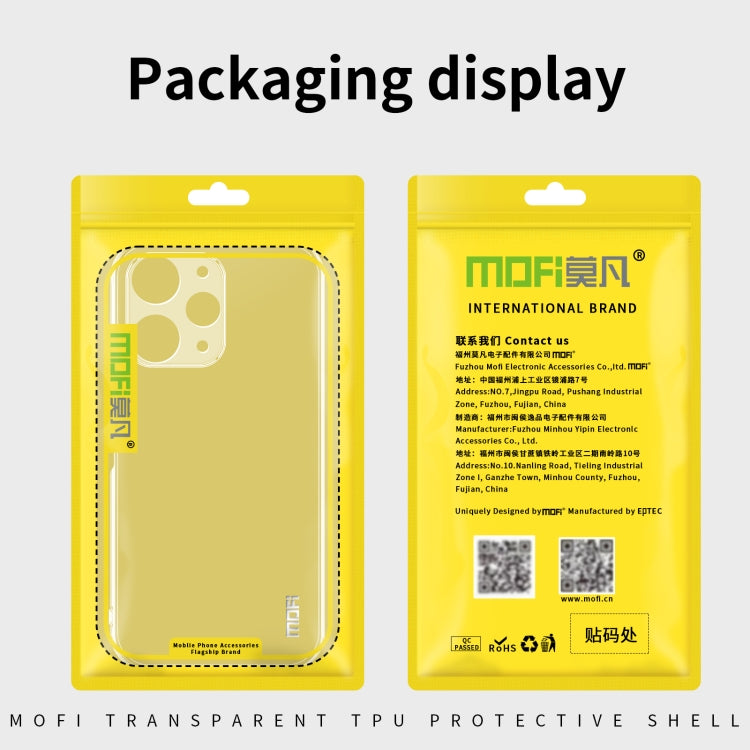 For Xiaomi 14 MOFI Ming Series Ultra-thin TPU Phone Case(Transparent) - 14 Cases by MOFI | Online Shopping South Africa | PMC Jewellery