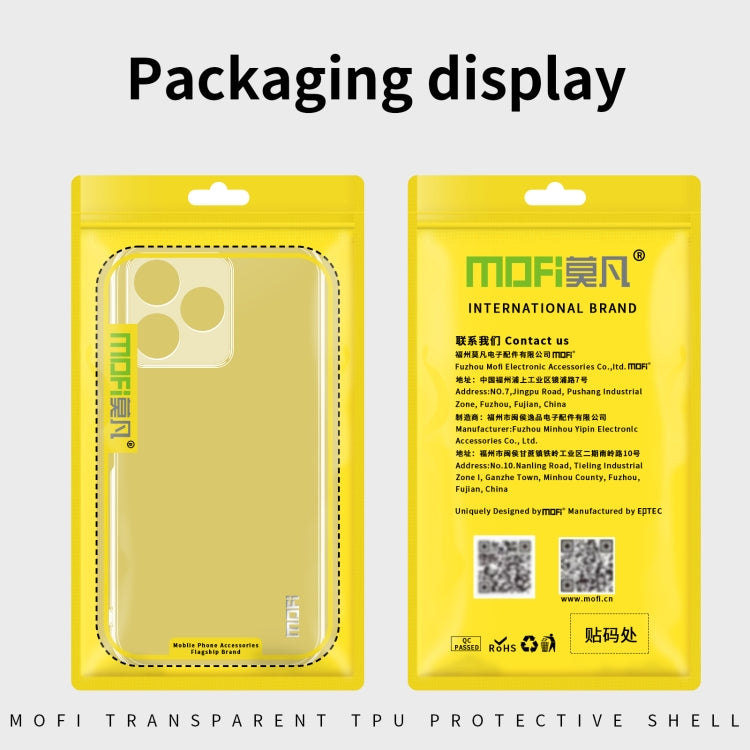 For Realme 12+ MOFI Ming Series Ultra-thin TPU Phone Case(Transparent) - Realme Cases by MOFI | Online Shopping South Africa | PMC Jewellery