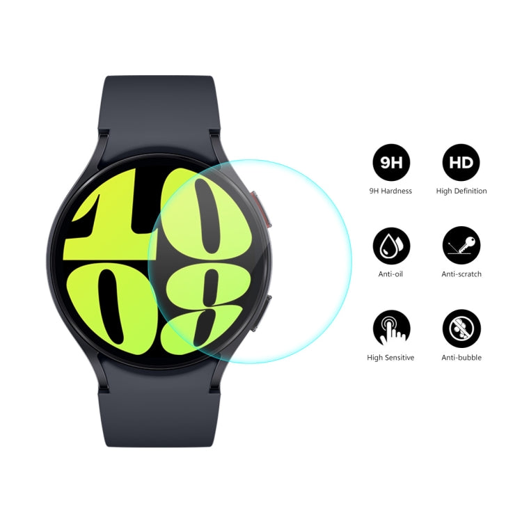 For Samsung Galaxy Watch6 44mm 2pcs ENKAY 0.2mm 9H Tempered Glass Screen Protector Watch Film - Screen Protector by ENKAY | Online Shopping South Africa | PMC Jewellery