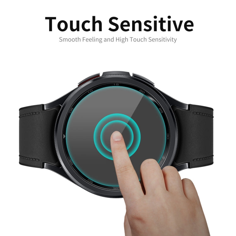 For Samsung Galaxy Watch6 Classic 43mm 2pcs ENKAY 0.2mm 9H Tempered Glass Screen Protector Watch Film - Screen Protector by ENKAY | Online Shopping South Africa | PMC Jewellery