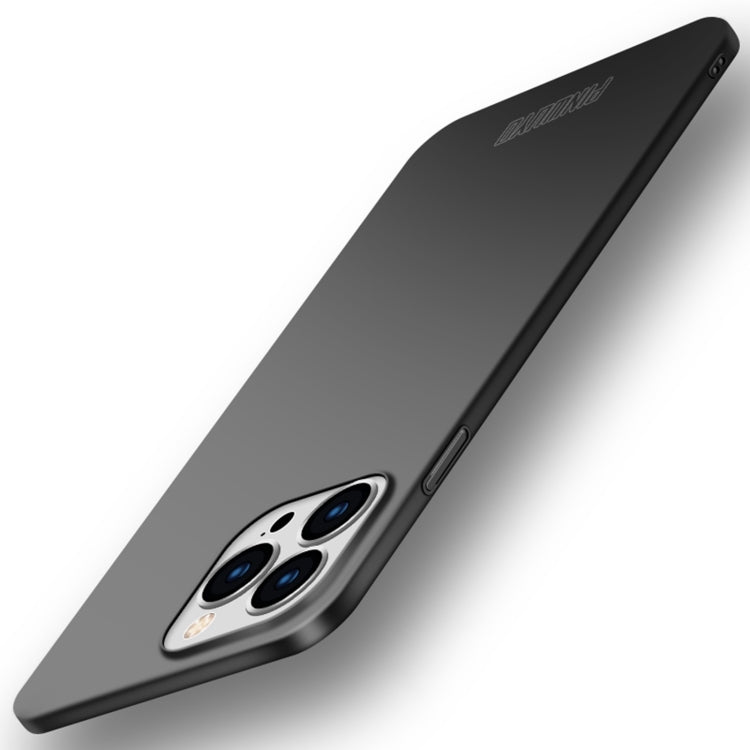 For iPhone 15 Pro PINWUYO Micro-Frosted PC Ultra-thin Hard Phone Case with Magsafe Magnetic Ring(Black) - free shipping - PMC TechLife - Order now!