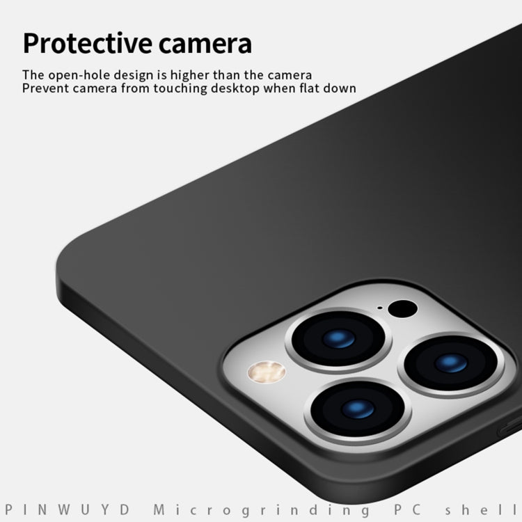 For iPhone 16 Pro Max PINWUYO Micro-Frosted PC Ultra-thin Hard Phone Case with Magsafe Magnetic Ring(Gold) - free shipping - PMC Jewellery - Order now!