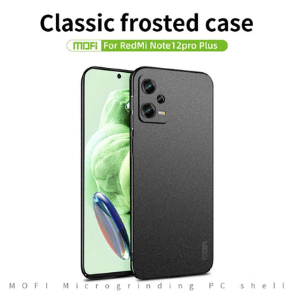 For Xiaomi Redmi Note 12 Pro+ Global MOFI Fandun Series Frosted PC Ultra-thin All-inclusive Phone Case(Black) - Xiaomi Cases by MOFI | Online Shopping South Africa | PMC Jewellery