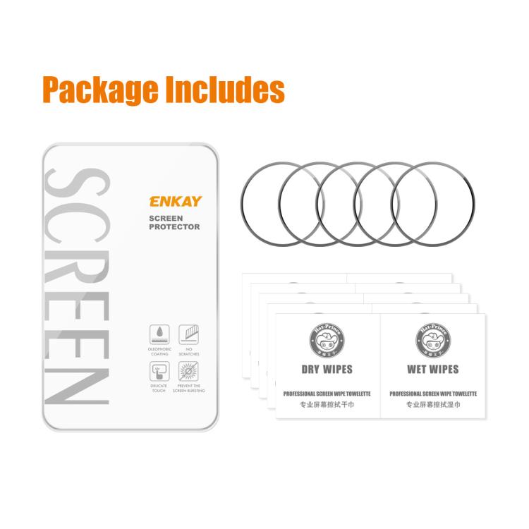 For Samsung Galaxy Watch8 44mm 5pcs ENKAY 3D Full Coverage Soft PC Edge PMMA HD Screen Film - free shipping - PMC TechLife - Order now!