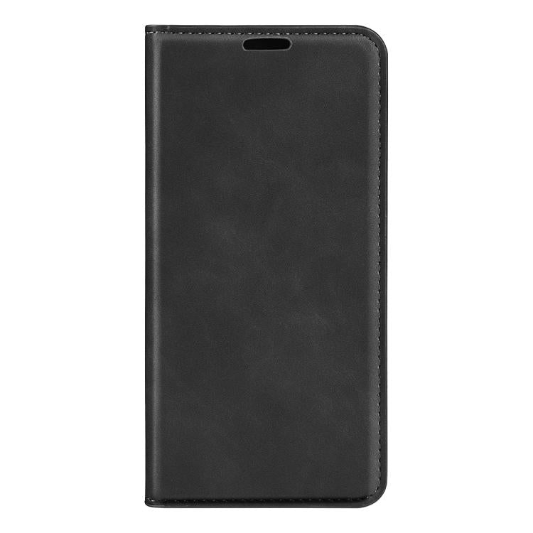 For Samsung Galaxy S25 5G Retro-skin Magnetic Suction Leather Phone Case(Black) - Galaxy S25 5G Cases by PMC Jewellery | Online Shopping South Africa | PMC Jewellery | Buy Now Pay Later Mobicred